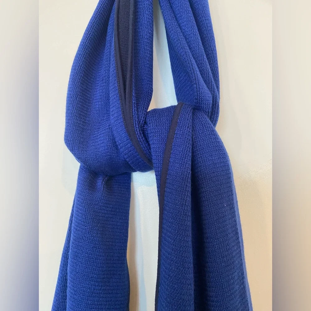 Calvin Klein‎ Navy Blue Reversible Knit Mens Scarf NWOT
